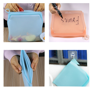 Reusable Silicone Food <b>Storage</b> Bag Wholesale Food Grade Eco-Friendly Silicone Reusable Fresh Sealed Silicone Food <b>Storage</b> Bag - Product Image 3