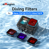 AMagisn convient aux filtres de plongée Hero 13/12/11/11 Mini/10/9, aux objectifs de protection GoPro et à une utilisation sportive