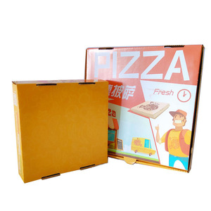 Großhandel Custom Printing Lebensmittel qualität <span class=keywords><strong>Pizaa</strong></span> Box Verpackung 12 16 18 28 Zoll benutzer definierte Größe Pizza Box für Pizza Restaurant - Product Image 3