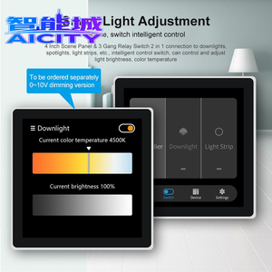 Sheng Qiong - Nouveau commutateur relais à écran tactile OLED 4 pouces 3 voies, compatible Tuya Smart Scene avec <span class=keywords><strong>Zigbee</strong></span> et contrôle à distance par application - Product Image 2