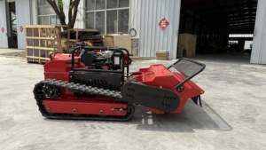 Falciatrice a flagelli cingolata telecomandata da 800 mm, diesel/benzina, automatica, per piccoli frutteti, con montaggio frontale, trituratore d'erba - Product Image 6