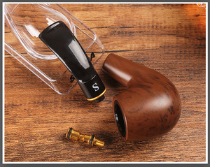 Cao Cấp Khói Phụ Kiện Kim Loại Lọc Mẹo Bằng Gỗ Ống Tái Sử Dụng Xách Tay Thuốc Lá Hút Ống Thủ Công Với Hộp Quà Tặng - Product Image 6