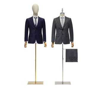 Manichino Maschile Regolabile a Mezzo Busto, Espositore per Abiti da <span class=keywords><strong>Uomo</strong></span> per Vetrine di Negozi - Product Image 3