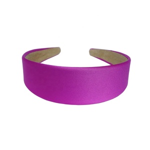 Wholesale 4CM <strong>Headbands</strong> About Satin Width Plastic <strong>Alice</strong> <strong>Headband</strong> Custom Color for Women Accessories - Product Image 6
