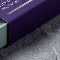 Boîte rigide personnalisée en carton gris avec tiroir pour flacons de peptides, avec doublure en éponge, impression offset et sérigraphie, fabrication artisanale, soins personnels