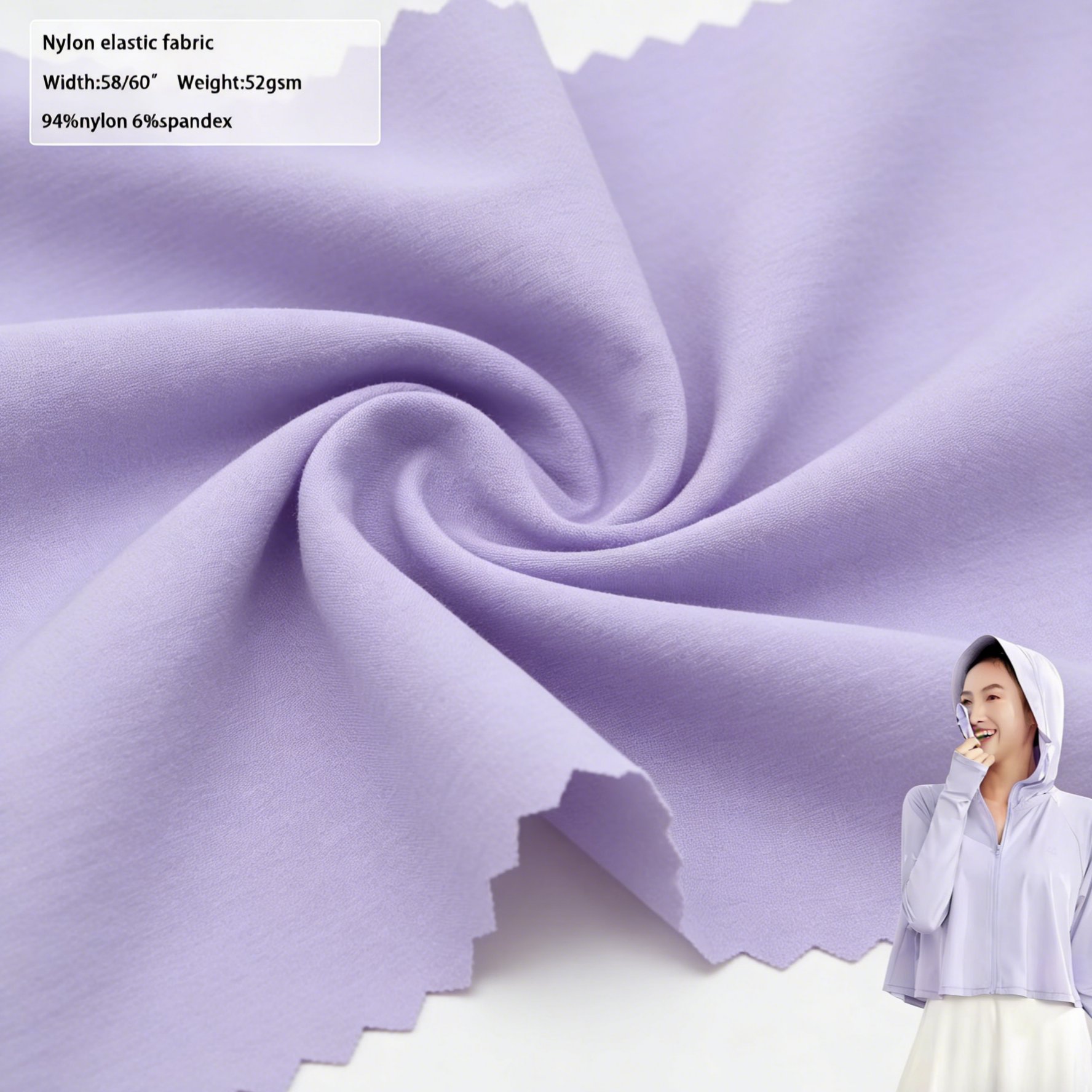 Recycled 94% Nylon Woven 100% Nylon Fabric for Girls Trousers-Elastic Stretch Waterproof & Breathable Outdoor Apparel
