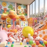 Aoleao Aire de jeux intérieure personnalisée pour villa, piscine à balles, toboggan en spirale, structure d'escalade pour enfants, jeux souples certifiés CE TUV CPC