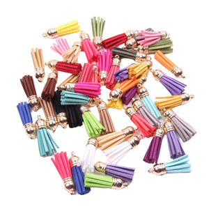 BB-055 Accesorios de Joyería DIY, Borlas de Cordón de Gamuza Retro Doradas de 3cm <span class=keywords><strong>y</strong></span> 38cm, Accesorios para <span class=keywords><strong>Bolsos</strong></span> <span class=keywords><strong>y</strong></span> Maletas - Product Image 5