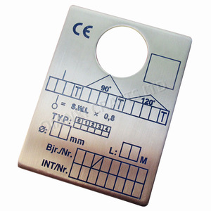 Gravura De Aço Inoxidável De Alumínio Impressão UV Tela De Seda Impressão Offset Etiquetas De Placa De Identidade De Metal Levantada Placa De Logotipo De Metal - Product Image 1