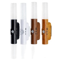 Lampe de nuit LED à détecteur de mouvement intelligent, rechargeable par USB, fixation magnétique, sans fil, pour armoire, chambre, couloir, escalier, placard