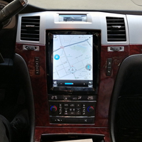 Stereo Mobil Cadillac Escalade 9.7" Vertikal QLED Android dengan CarPlay 8-Core Plug & Play Head Unit Multimedia Radio Player