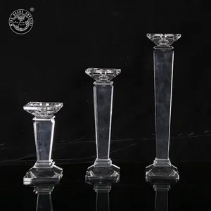 High quality crystal candle holder candelabra crystal candlestick