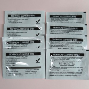 40 Uds. Toallitas húmedas de tela IPA Spunlace <span class=keywords><strong>para</strong></span> limpieza de productos electrónicos de polvo con <span class=keywords><strong>alcohol</strong></span> isopropílico 99.9% <span class=keywords><strong>para</strong></span> impresoras Evolis - Product Image 3