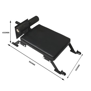 Banco de Ejercicios Plegable para Glúteos, Banco Romano, Mini Banco Nórdico para <span class=keywords><strong>Curl</strong></span>, con Características de Seguridad y Ruedas de Transporte, Gran Oferta - Product Image 6
