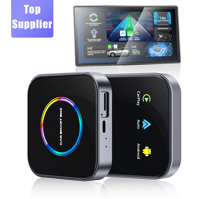 Wireless CarPlay Adapter AI Box 3 in 1 Android Auto 4GB 64GB 8GB 128GB Netflix YouTube GPS TF Card SIM Slot Voice Control OEM