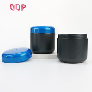 Envase de HDPE Negro de 500ml, 750ml, 800ml con Tapa Azul de Rosca para Proteína en Polvo, Leche en Polvo, Exfoliante Corporal, Suplementos, Grado Alimenticio, Personalizable - Product Image 3