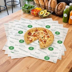 Wholesale Custom Biodegradable Eco-Friendly Recyclable Waterproof Food Safe <b>Burger</b> Sandwich <b>Papers</b> with Your Own logo - Product Image 5