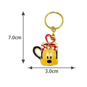 Tùy chỉnh 3D đầy màu sắc kim loại Keychain thời trang dễ thương rollercoaster vé men <span class=keywords><strong>Keyring</strong></span> cho xúc tiến tình cảm sức khỏe Tâm Thần - Product Image 2