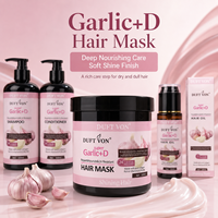 Kit Professionnel Super Ail pour la Croissance Capillaire : Shampoing, Après-Shampoing, Masque et Huile Anti-Casse Intensifs pour Cheveux Naturels Africains