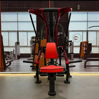 Machine à ramer assise à charge libre pour salle de sport commerciale, équipement d'entraînement de la force dorsale, rameur horizontal multi-poignées, cadre en acier