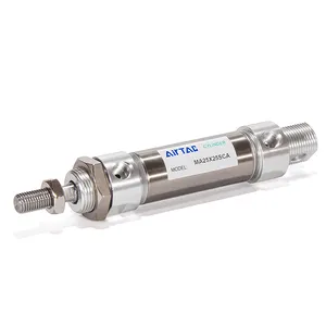 AIRTAC MA Stainless Steel Mini Pen Small Air Pneumatic cylinder compact pneumatic air cylinders pneumatic double acting