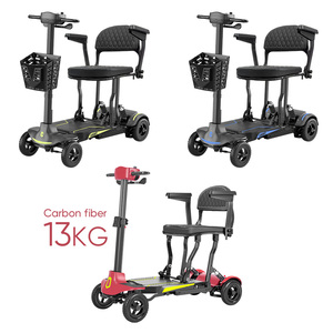 <span class=keywords><strong>Scooter</strong></span> Per Disabili Elettriic a 4 Ruote T300C 13kg <span class=keywords><strong>Scooter</strong></span> de mobilité pour handicapés Pieghevole Batterie 10AH15AH - Product Image 5