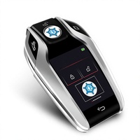 Clé de voiture intelligente universelle Kaifute CF618 avec écran tactile LCD, 30 jours d'autonomie en veille, 6 mois de batterie, entrée sans clé, anti-perte, argent, 1 an