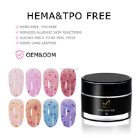 Nouveau Gel d'Extension d'Ongles 2026 en Gros Sans HEMA ni TPO, Gel Non Toxique pour Fleurs Séchées, OEM ODM