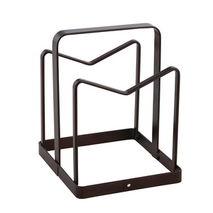 Ripai Pot Lid And Cutting Board <b>Rack</b> White Standing Type For <b>Kitchen</b> Countertop Storage Organization - Product Image 2
