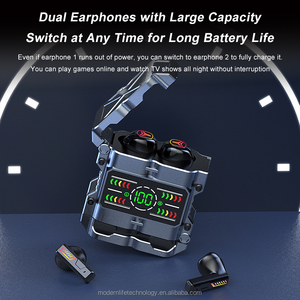 หูฟังไร้สาย <span class=keywords><strong>M60</strong></span> ENC TWS ตัดเสียงรบกวน แบบคู่ พร้อมโหมดเล่นเกม/ฟังเพลงแบบคู่ และหน้าจอ LED แสดงผลแบบกระจก HD - Product Image 4