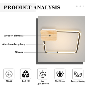 Xuất Khẩu Bán Hàng Nóng Hiện Đại Đơn Giản Trần Ánh Sáng Phòng Khách Phòng Ngủ Hình Chữ Nhật Trần Tròn Đèn Cho Trong Nhà Chiếu Sáng Nhà - Product Image 4