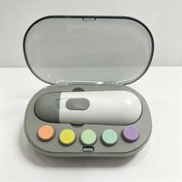 Coupe-ongles électrique pour bébé, lime à ongles pour bébé, sûr, doux, silencieux, avec lumière LED pour une utilisation nocturne, soin des ongles des nourrissons