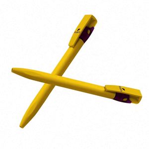 Stylo bille en plastique personnalisé avec logo du fabricant pour hôtel, largeur d'écriture 0,5 mm, papeterie haut de gamme - Product Image 5