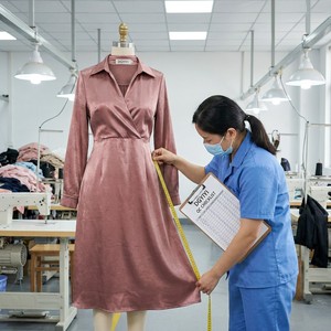 Abito midi avvolgente in raso metallizzato <span class=keywords><strong>a</strong></span> vita alta con pieghe Toronto da donna, <span class=keywords><strong>taglie</strong></span> <span class=keywords><strong>forti</strong></span>, per invitati <span class=keywords><strong>a</strong></span> matrimoni, cocktail party, <span class=keywords><strong>taglie</strong></span> USA dalla S alla 5XL - Product Image 4