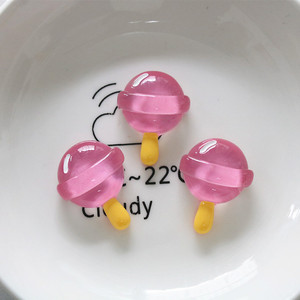 Accesorios de Resina Transparentes con Forma de Piruleta para Decoración de Bolsos, <span class=keywords><strong>Ropa</strong></span> <span class=keywords><strong>y</strong></span> Manualidades, Venta al Por Mayor - Product Image 6