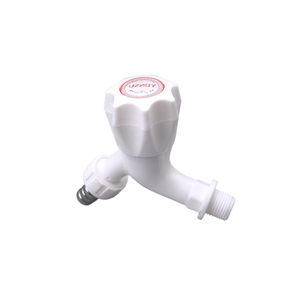 Low MOQ Durable Plastic Bathroom Bibcock <b>Wall</b> Mounted Garden 1/2" Faucets with Connector - Product Image 5