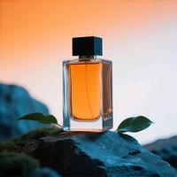 Bouteilles de parfum en verre carrées haut de gamme 30ml 50ml 100ml vente en gros vide Rectangle Parfum parfum pompe pulvérisateur Type d'étanchéité