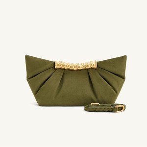 Bolso de mano plisado de metal, elegante y de alta gama, estilo nuevo 2026, tipo dumpling, para mujer - Product Image 3