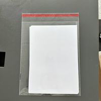 Sac cadeau transparent auto-adhésif en BOPP de 28*42 cm pour vêtements, chaussettes, chaussures, emballages industriels