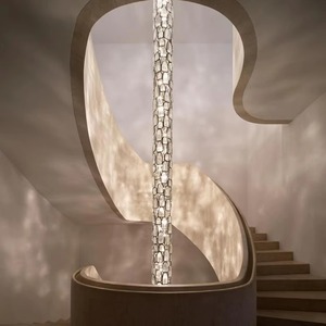 Artistic Staircase Chandelier Long LED Pendant <b>Light</b> <b>Remote</b> <b>Control</b> Multi Head E27 5 Year Warranty - Product Image 1