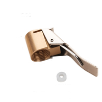 Buse de gonflage rapide de tuyau de gonflage de type mandrin en laiton métallique avec produit de matériel de joint de tête d'air