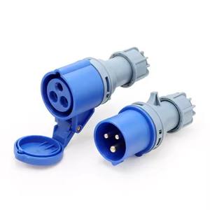 ソケットコネクタIP44産業用カプラー3ピン220-240V工業用オス2P + E + n 16A - Product Image 6