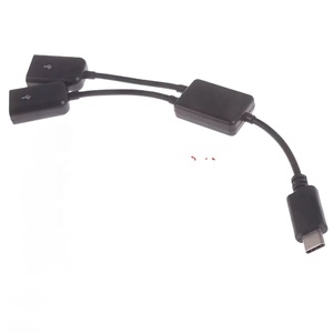 <span class=keywords><strong>Adattatore</strong></span> Convertitore <span class=keywords><strong>Micro</strong></span>-<span class=keywords><strong>USB</strong></span> Tipo-C, Cavo HUB OTG a Doppia Porta da <span class=keywords><strong>Micro</strong></span> <span class=keywords><strong>USB</strong></span> / Tipo C a Y Splitter per Tablet Android e Mouse - Product Image 3