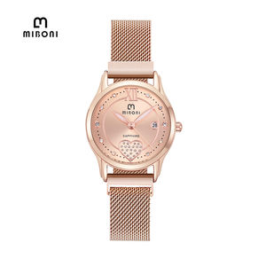Reloj Miboni M-1957L Vintage, Resistente al Agua, con Movimiento de Cuarzo, Elegante, Casual y de Lujo para Mujer, Chica, Reloj de Pulsera, Orologio - Product Image 1