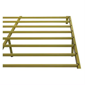 Marco de cama de metal sólido de tamaño Queen de diseño moderno, estilo de plataforma, construcción de perfil bajo, camas de metal de hierro duraderas, modelo - Product Image 5