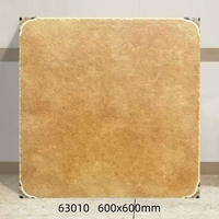 Carrelage en céramique terracotta mat 600x600mm 8mm d'épaisseur, design moderne, résistant à l'usure, antidérapant, antibactérien, pour salle de bain, villa, hôtel