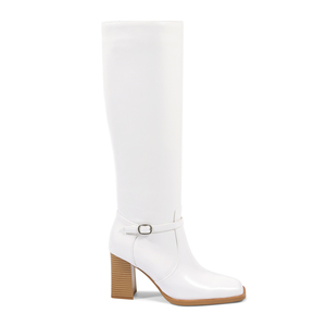 WETKISS 2026 Nuevas <span class=keywords><strong>Botas</strong></span> Modernas Blancas <span class=keywords><strong>de</strong></span> PU, <span class=keywords><strong>Elegantes</strong></span> <span class=keywords><strong>Botas</strong></span> Altas con Tacón Cuadrado para <span class=keywords><strong>Mujer</strong></span>, <span class=keywords><strong>Botas</strong></span> Largas <span class=keywords><strong>de</strong></span> Oficina con Hebilla - Product Image 2