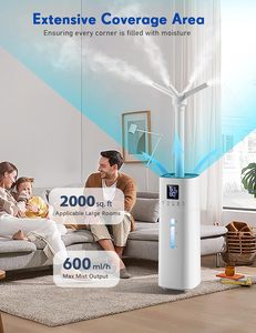 Runal 15L công suất lớn bể nước mát sương Maker công nghiệp Fogger phòng siêu âm độ ẩm không khí với ẩm kế cho nhà máy - Product Image 2