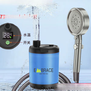 NOUVEAU!! Douche extérieure à <span class=keywords><strong>batterie</strong></span> de 7800mAh avec affichage: bain d'animaux domestiques, <span class=keywords><strong>camping</strong></span>, jardinage, lavage de voiture-Achetez maintenant pour une commodité ultime - Product Image 1