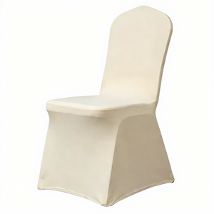 Fundas Blancas para Sillas <span class=keywords><strong>de</strong></span> Banquete y Bodas, <span class=keywords><strong>de</strong></span> Poliéster y Spandex, Elásticas, para Hoteles y Reuniones, Fundas para Sillas <span class=keywords><strong>de</strong></span> Comedor - Product Image 4